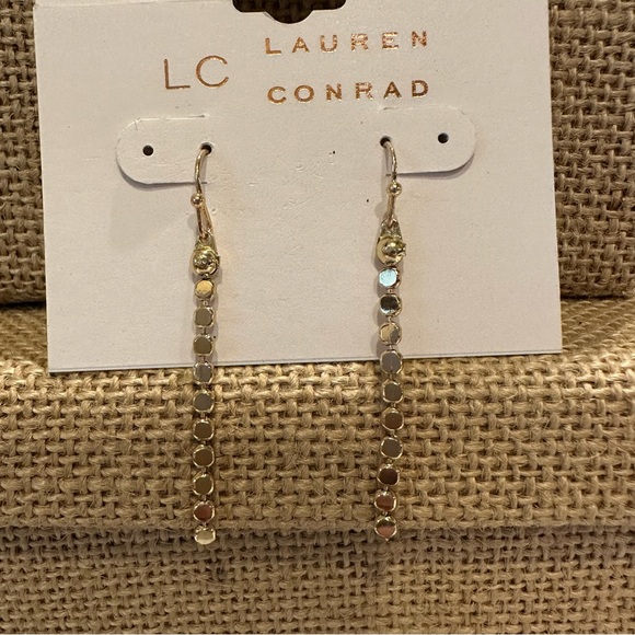 NWT 2 pairs Earrings gold tone dangles - Erica Lyons & Lauren Conrad - Picture 7 of 10